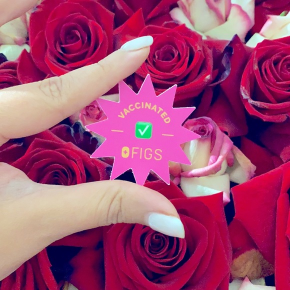 Figs VACCINATED ✅ Sticker - Picture 1 of 2